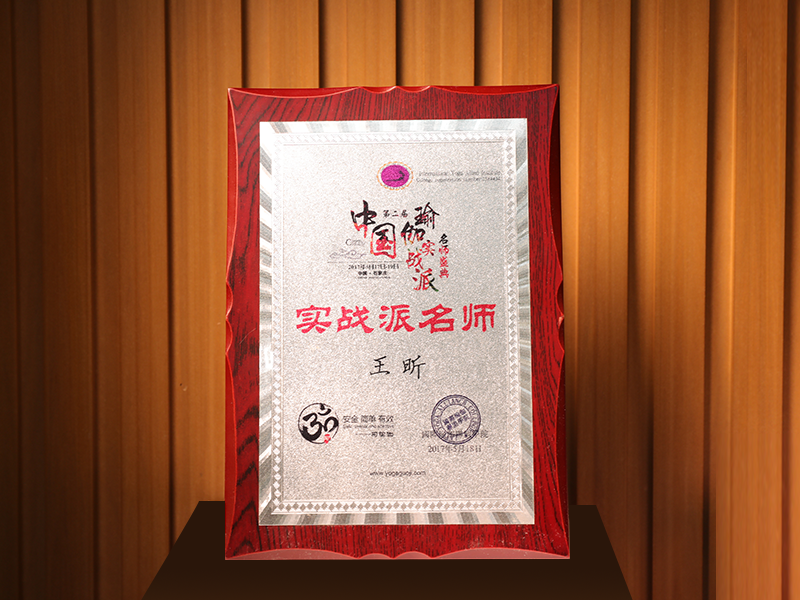 中国第二届瑜伽实战派名师奖